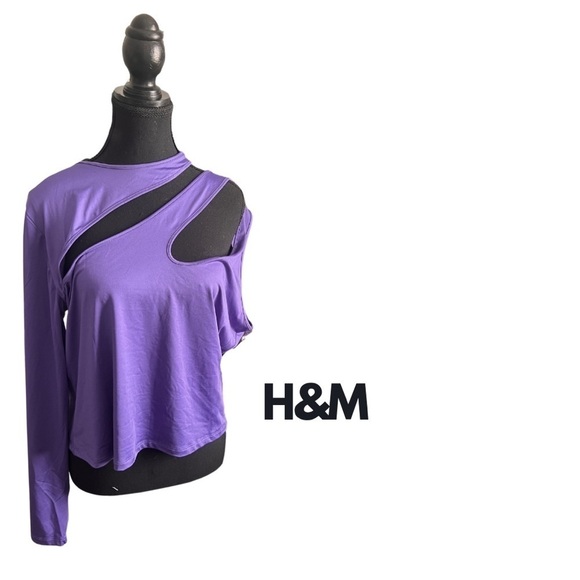 H&M Violet Cutout Women's Blouse - Picture 1 of 7